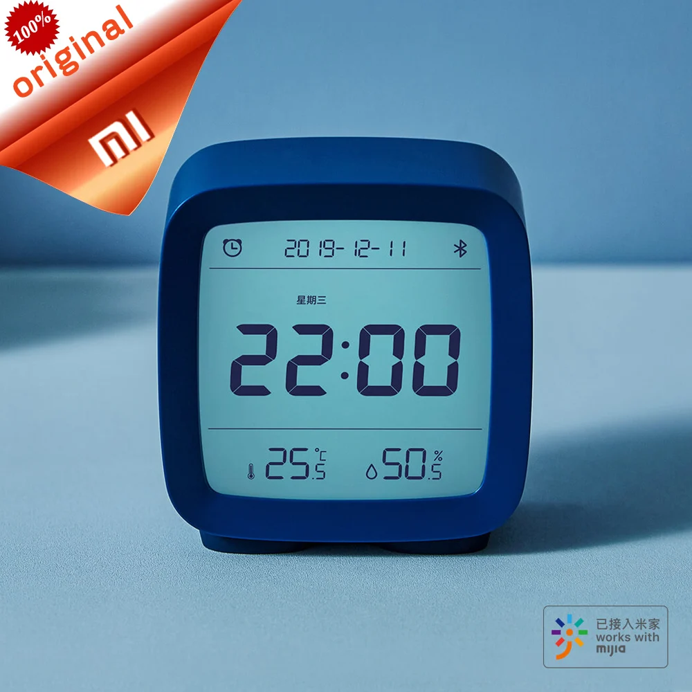 

Pre-sale Xiaomi Qingping Bluetooth Alarm Clock Digital Temperature And Humidity Monitoring Night Light Three-in-one 3 Colors