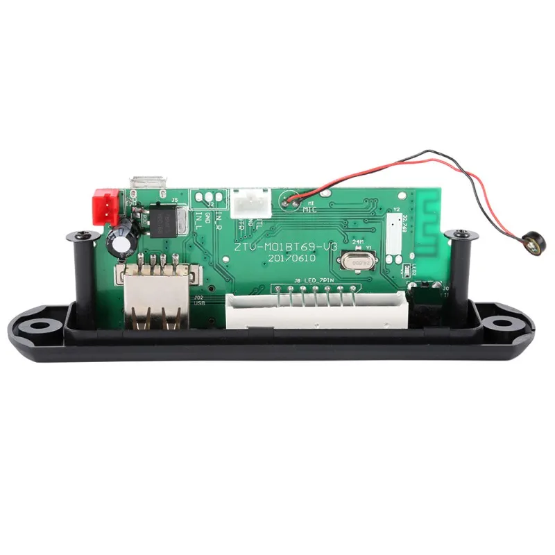 Эдал Беспроводной Bluetooth 12V 5V Micro USB микрофон 3,5 мм AUX аудио FLAC MP3 WMA декодер доска аудио модуль USB TF радио для автомобиля