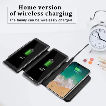 

JE Wireless Charger Station Compatible for iPhone X 8/8 Plus Galaxy S9/S9