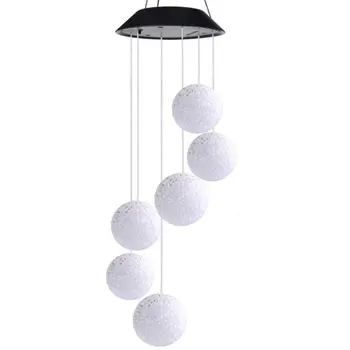 

LED Solar Powered Wind Chimes Color Changing Light Home Garden Romantic Hanging DIY Lamp Decor Pendant