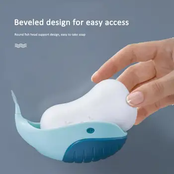 

New Strong Viscose Soap Holder Sink Sponge Drain Box Cup Whale Soap Storage Soap Holder Drying Rack Cleaning Brush Case Bathroom