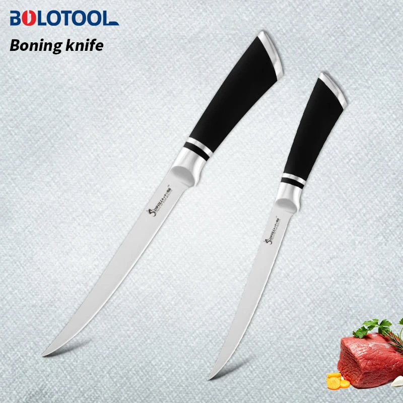 Kitchen Knife Stainless Steel 7" 8" Chef Boning Knife For Butcher Fish
