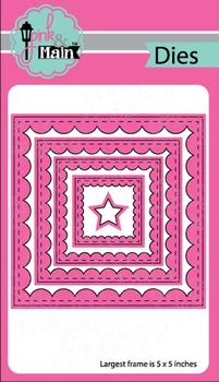 

Square background Metal Cutting Dies Scrapbooking background craft Card Making Embossing Rectangular Pattern