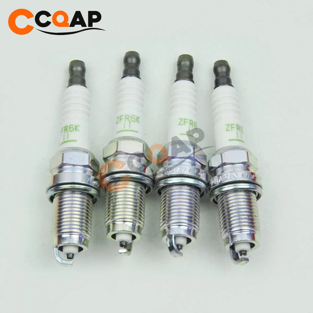 4x 9807B 5617P ZFR6K 11 Normal Spark Plug For Honda Accord CR V 2.0L 2.3L 2.4L 3.0L 9807B5617P