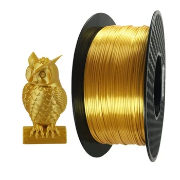 

Silk PLA Gold 3D Printer Filament 1.75mm 500g Silky Shine Golden 3d Pen Shiny Metal Metallic Printing Materials Rich Luster
