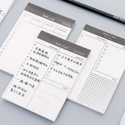 Bloc notes pour planificateur quotidien, bloc notes Simple, déchirable, pour bureau, carnet de notes, carnet de notes collant 