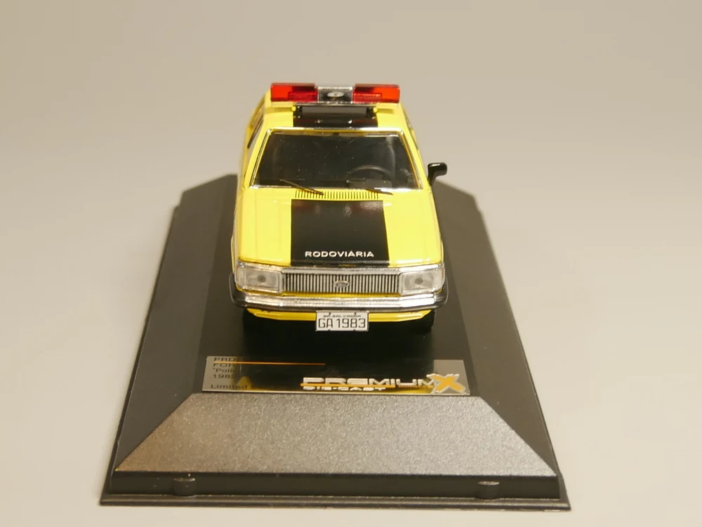 Премиум X 1:43 Ford DEL REY Ouro Policia Militar Rodoviaria 1982 литая модель автомобиля