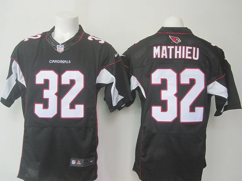 Коричневый Stitiched, Arizona s Carson Palmer Kurt Warner Ларри фитцджералд Патрик Питерсон Tyrann Mathieu Джерси - Цвет: Коричневый
