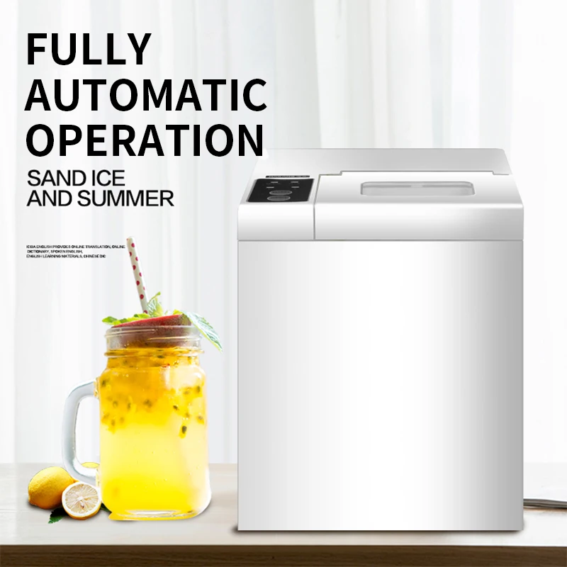 15kg/24H Fully Automatic Ice Maker 1.3L Machine for Commercial Household Small Milk Tea Shop Round Ice Cube Making Machine IM-15