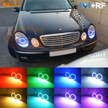 

Excellent RF remote Bluetooth APP Multi-Color Ultra bright RGB LED Angel Eyes kit For Mercedes Benz e class w211 2003-2009