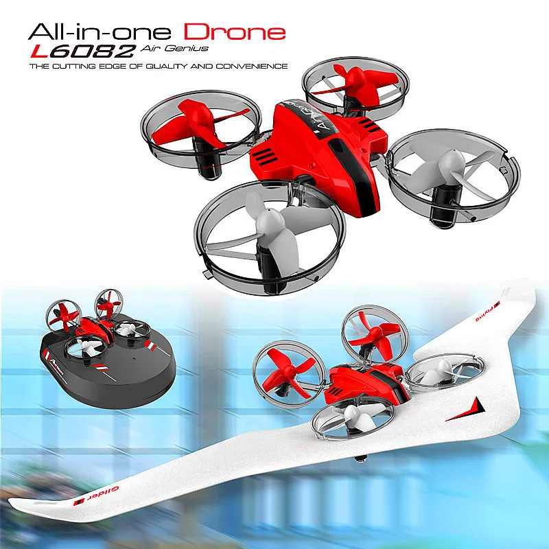 

Four Axes Aircraft 3-in-1 Four-axis Aircraft Rc Airship Remote Control Aircraft Fixed Wing Indoor Stunt Glider toy for kids