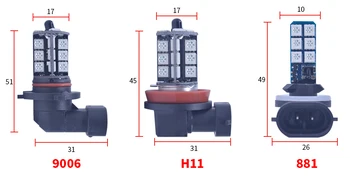 

1 set of Fog Light H8 H9 H11 27smd 5050 White Light Car LED Highlight High Power Front Light Bulb Hot Sale Reversing Light 12V