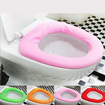 

Universal Warm Soft Washable Toilet Seat Cover Mat WC Cloth Lid Pads For Home Decor Closestool Seat Case Toilet Lid Accessories
