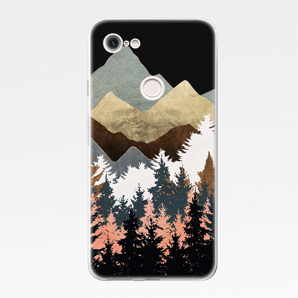 Painting Landscape Coque for Google Pixel 5 4 4a 3 3a 2 XL Soft TPU Silicone Phone Cases For Pixel 6 Pro 4XL 3XL 2XL Cover Funda