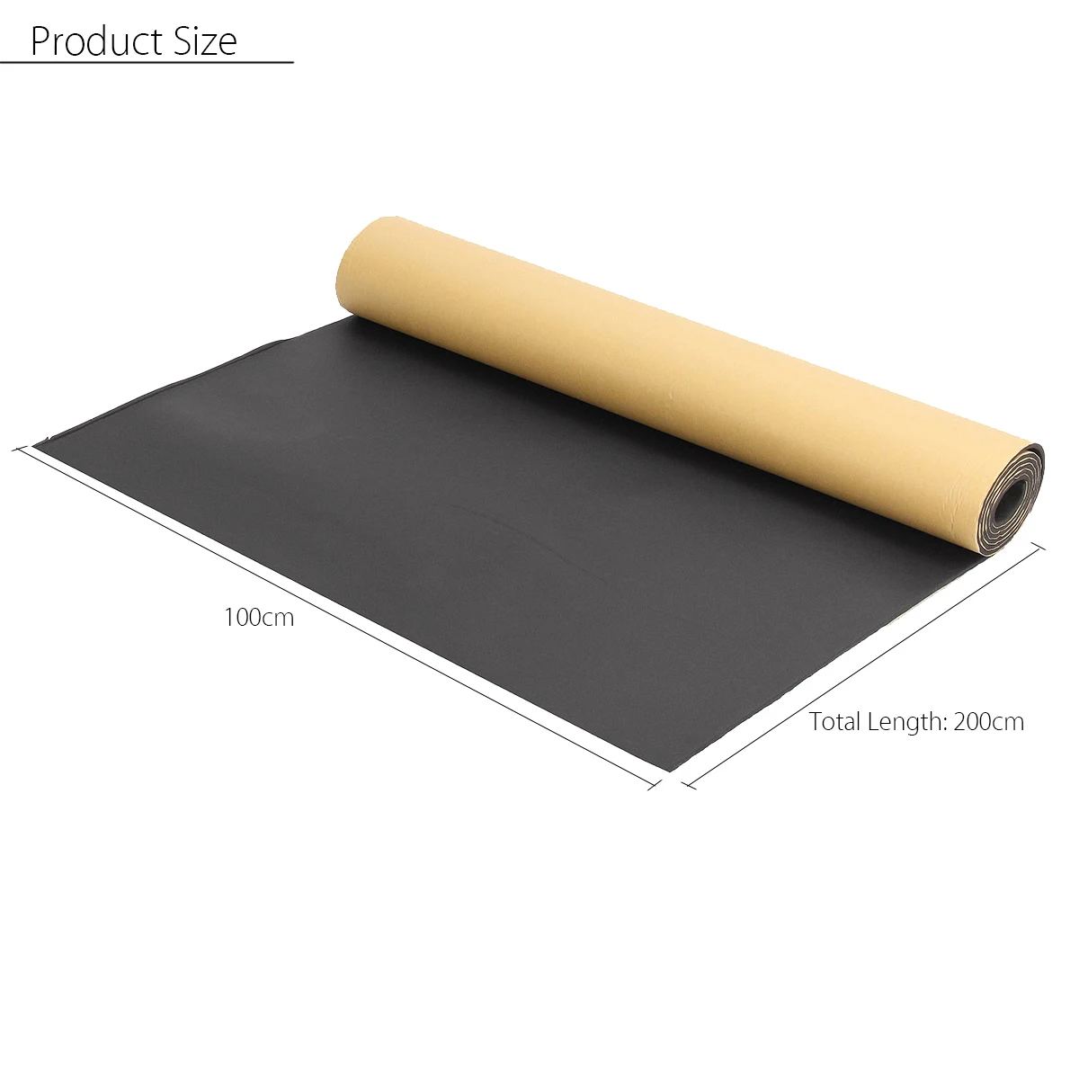 

200x100cm Auto Sound Heat Insulation Cotton Automobiles Car Sound-proof Sound Deadening Insulation Foam Mat Interior Accessories