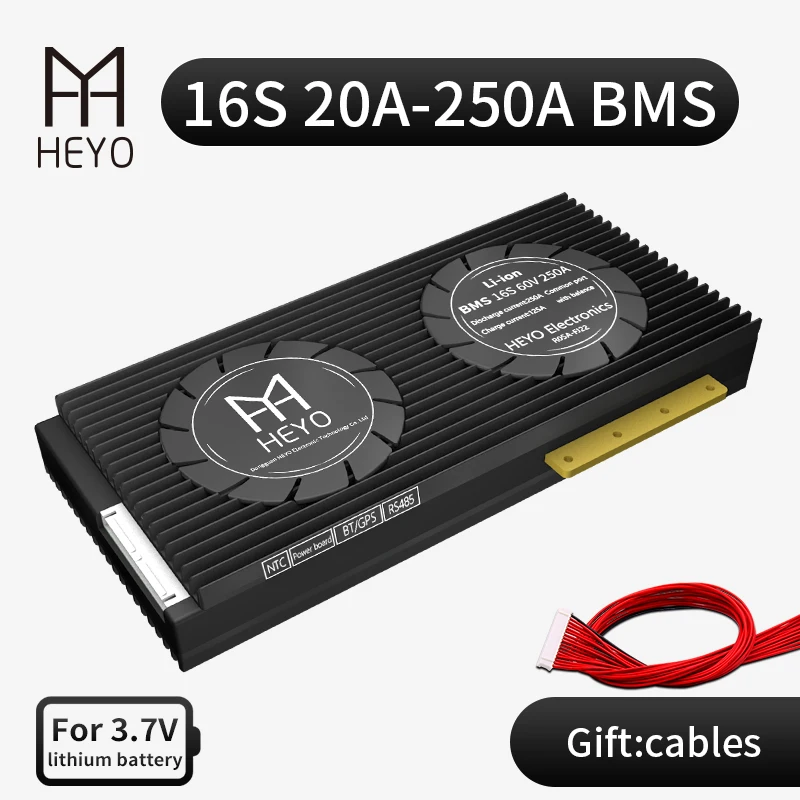 Защитная плата HEYO Liion 18650 NMC 16S 60 в 20A 30A 40A 50A 60A 80A 100A 200A для литиевого аккумулятора