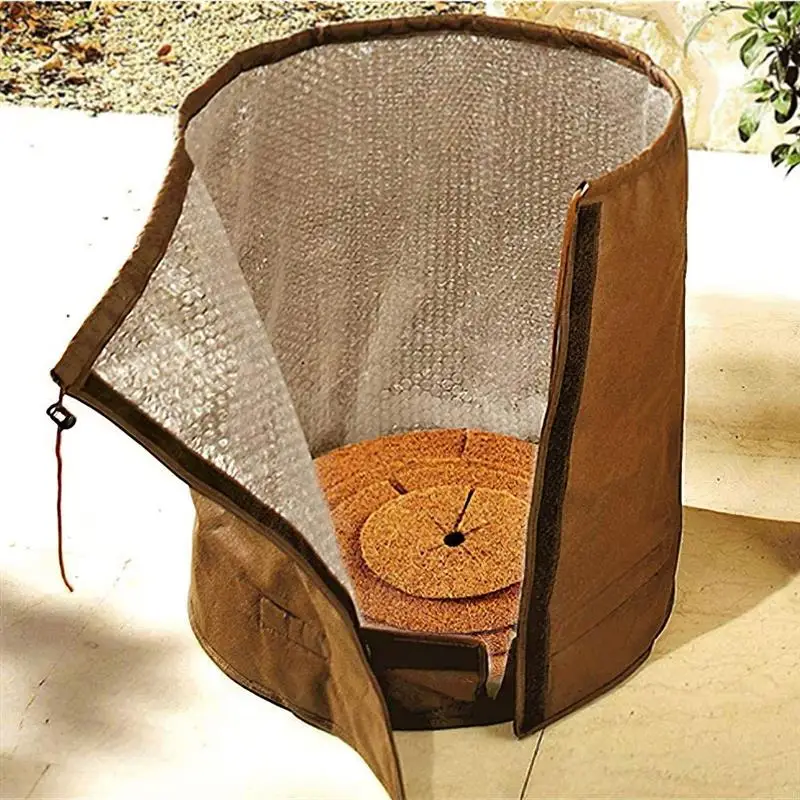 

Heavy Duty Flower Pot Protective Cover Double-Layer Bubble Packaging UV Protection Reusable Vegetation Case For Outdoor Winter