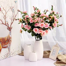 Вазы Белая Керамическая Настольная ваза украшение дома вставленная керамическая ваза ремесла Модные Современные французские дворцовые классические вазы