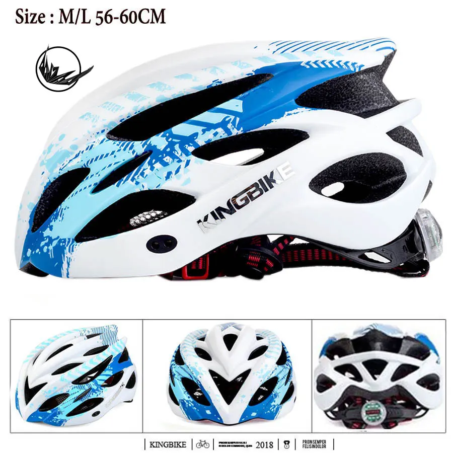 Взрослый/Молодежный велосипедный шлем с велосипедным шлемом дождевик MTB со съемным козырьком защитный задний светодиодный светильник вес велосипедный шлем - Цвет: 675-Blue