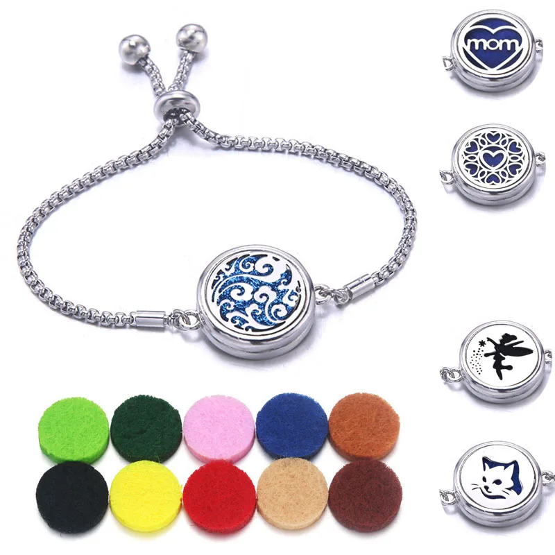 30 Aromatherapy Bracelet Diffuser Bracelets Wandering Flowers Open