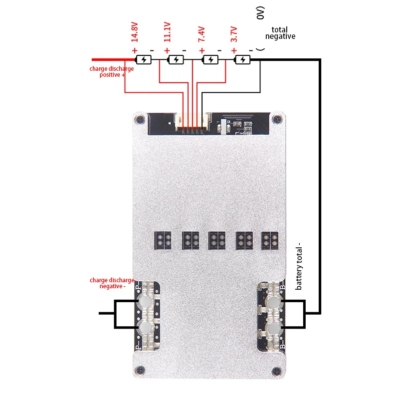 4S Li-ion Lifepo4 Lithium 3.2V Battery Protection Board BMS 12V 16.8V balance 80A 120A 150A 160A 200A 380A continuous 18650 Lipo