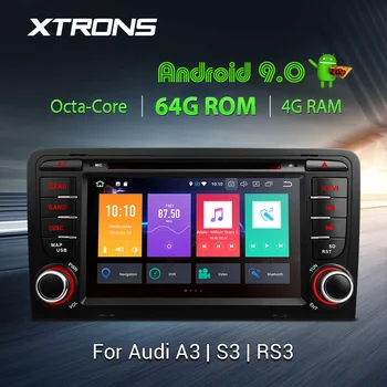 

XTRONS 7" Android 9.0 Octa Core 64GB 4GB Car DVD Player Multimedia GPS System Custom Fit for Audi A3 8P 2003-2012 S3 8P SR3