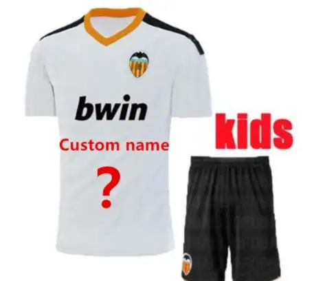 KIDS Детский комплект, 19, 20, Футбольная Футболка VALENCIA,,, HOME Out, S. MINA, RODRIGO, M. PAREJO, G. GUEDES, KONDOGBIA, 3-я Футбольная Футболка - Цвет: KIDS