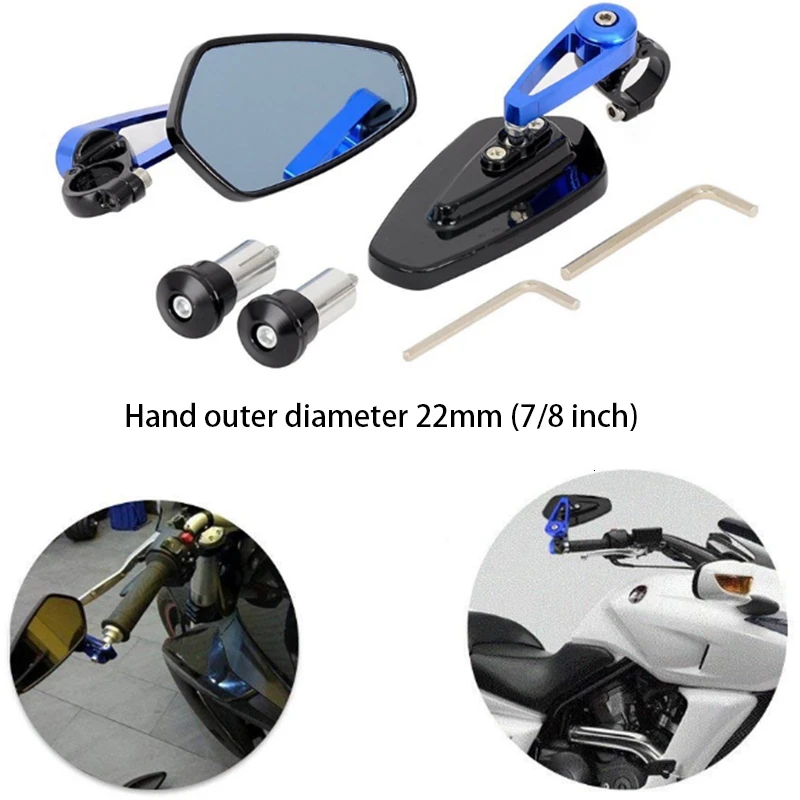 

Универсальное боковое зеркало заднего вида на руль мотоцикла, 22 мм, 7/8 дюйма