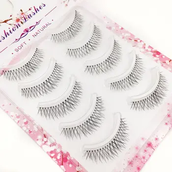 

Silk Eyelashes Handmade Sharpened Natural Volume Soft False Eyelashes 5-Pack Hot Selling Hot Sales Makeup Eyelashes Extension