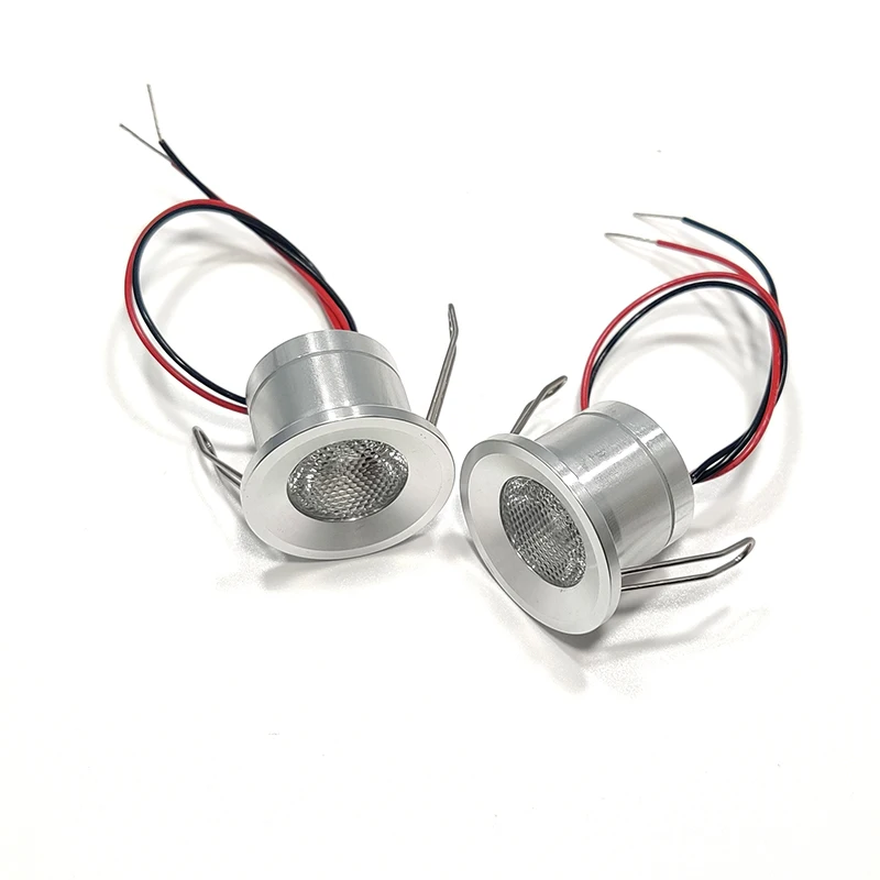 Lot De 9 Mini Spots LED Encastrables 12V 1W - Éclairage Décoratif Pour Bibliothèque, Vitrine, Meuble