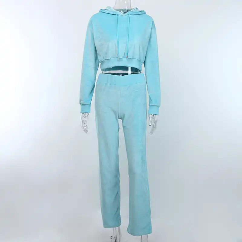 light blue womens tracksuit