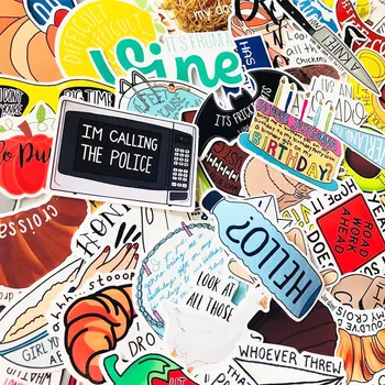 

67pcs Pack PVC vine Avocado Cartoon Stickers For Decoration Skateboard Suitcase Snowboard Guitar Motorcycle Laptop