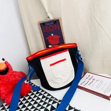 Летняя новая стильная мягкая сумка-мессенджер в японском стиле с рисунком для девочек небольшая Холщовая Сумка повседневная трендовая