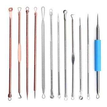 

Stainless Steel Blackhead Removal Needles Acne Cleanser Needle Pimple Spot Extractor Pore Cleaner Deep Cleaning Face Care