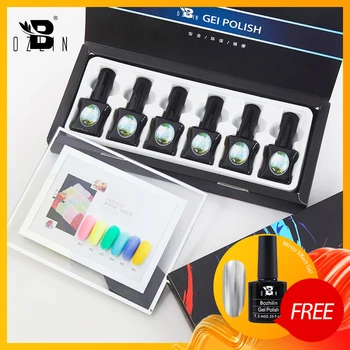 

Bozlin 6 Colors Series Gel Nails Gel Polish Soak Off 15 ml UV Gel Manicure Color Nails Art Tool Gel Nail Varnishes Need Top Coat