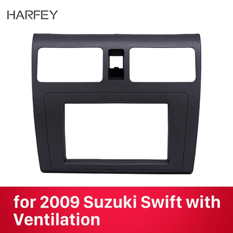 Harfey автомобиля радио фасции в тире крышка отделка комплект крепление для Suzuki Swift с вентиляцией аудио рамка панель 173*98 мм двойной Din
