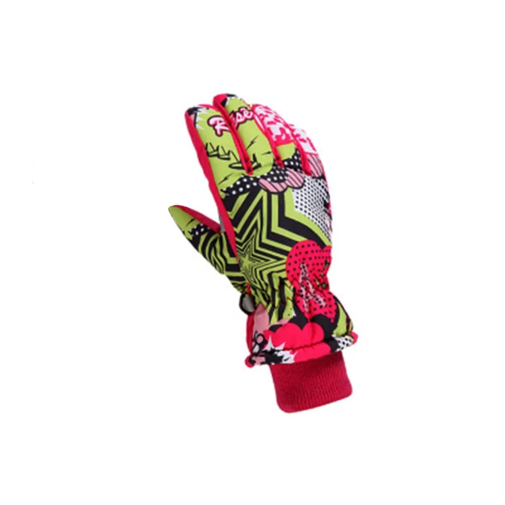 Children Skiing Gloves Waterproof Windproof Non-slip Snow Skating Gloves Thick Warm Gloves for Winter Sports New
