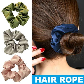 

Newly Women Lady Girl Hair Band Ponytail Loop Holder Stretchy Smooth Elastic Decoration CLA88