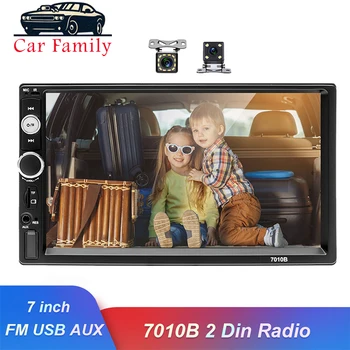 

Car Family Car Multimedia Player 2 Din 7"Car Radio Bluetooth Stereo MP5 MP3 FM USB AUX Autoradio 7010B With Rear View Camera
