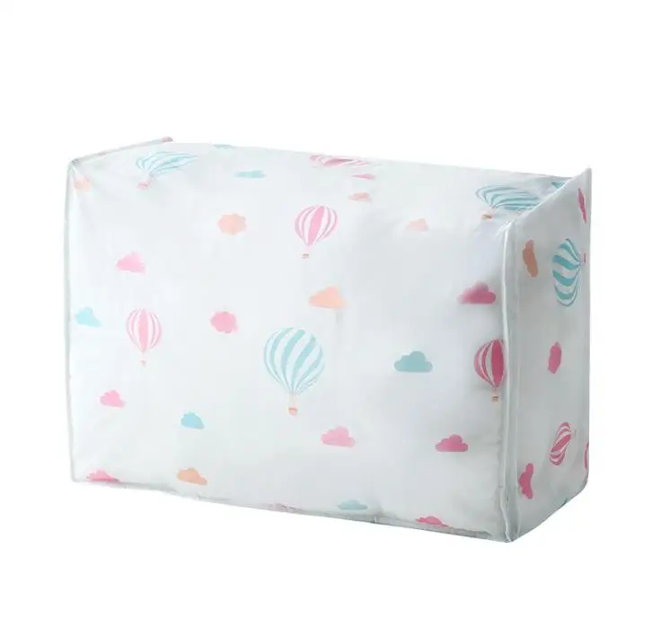Складная сумка для хранения одежды декоративное полотенце шкаф Органайзер для свитера коробка, мешочек с принтом одеяло мешок - Цвет: balloon