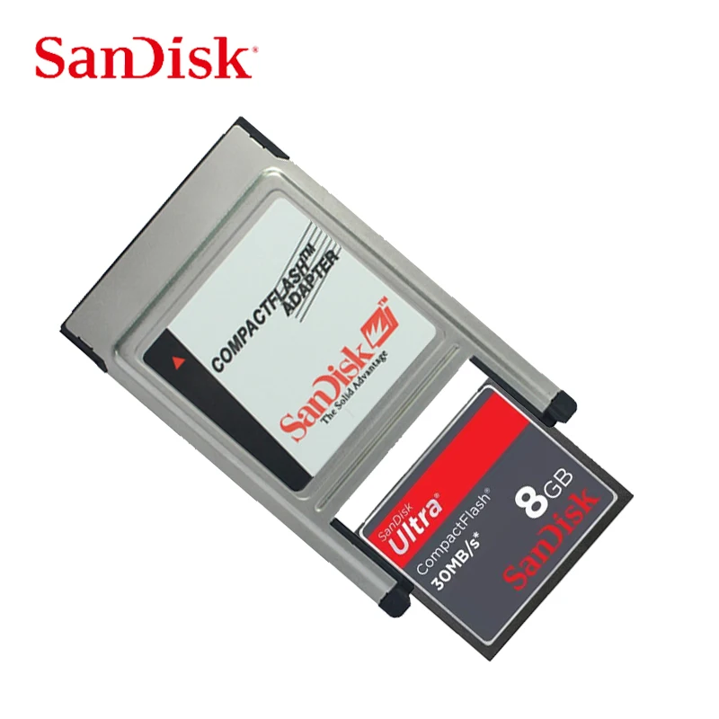 Карта памяти sandisk CF с адаптером CompactFlash 8GB50M/S 30 м/с высокоскоростной Mercedes Benz MP3 PCMCIA