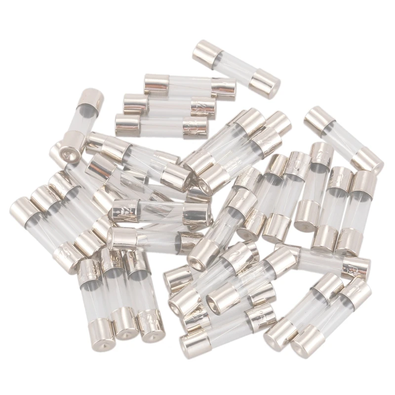 Top 40 pieces Quick Action Type Glass Tube Fuses 0.5Amp AC 250VFuses