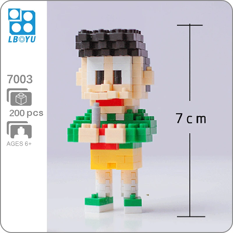 BOYU 7003 Аниме Doraemon Honekawa Suneo мальчик 3D модель 200 шт. DIY Мини Алмазные блоки кирпичи