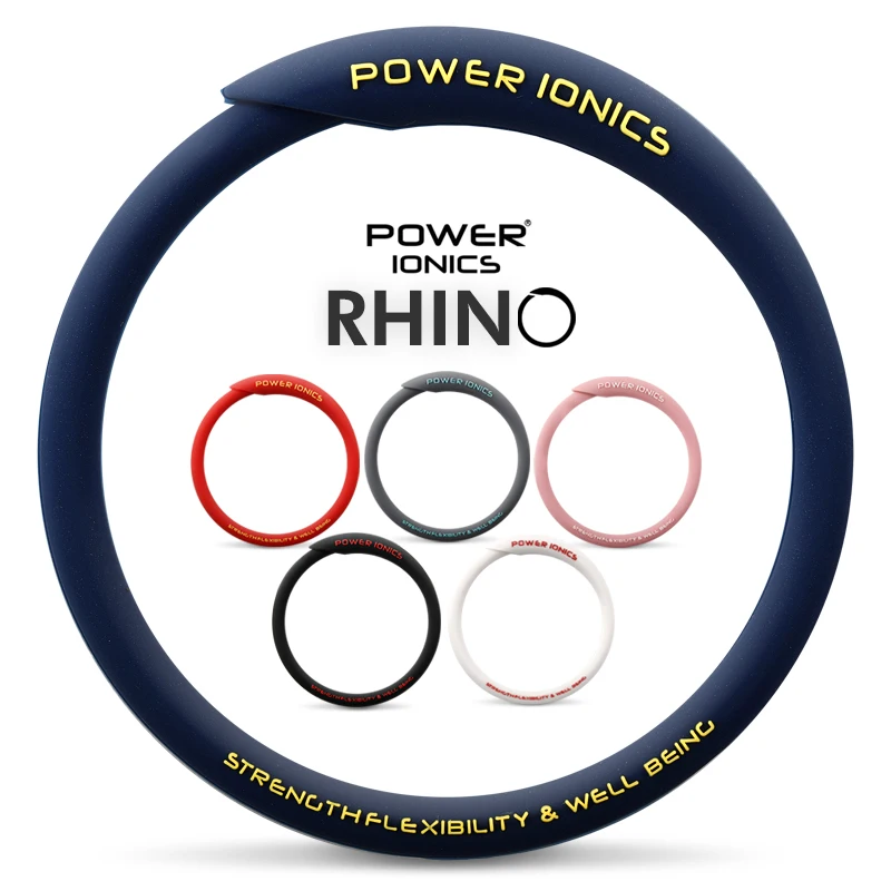 Nový energie ionics rhino muži ženy 2000 anions vodotěsný sportovní náramky bangles náramek