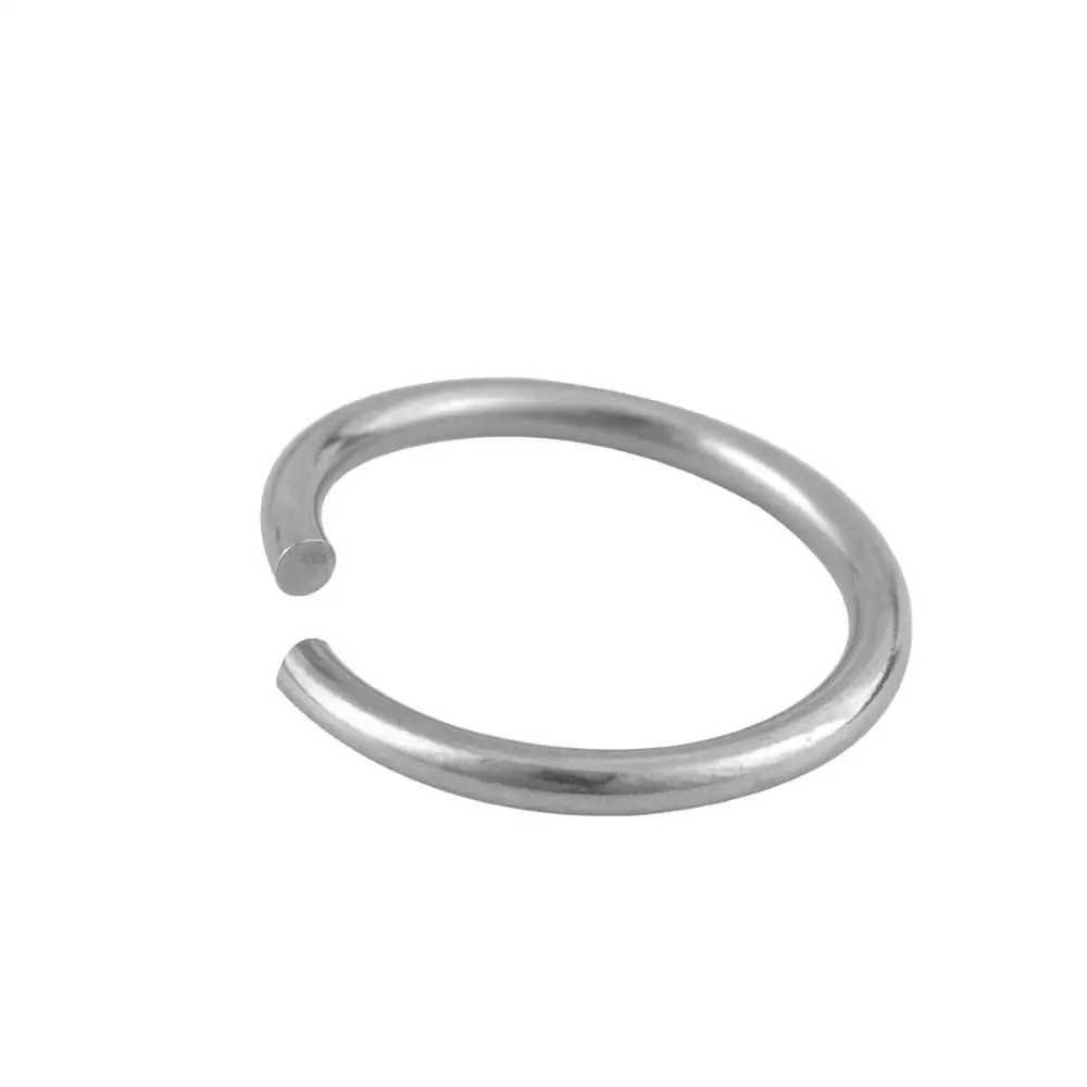 Conector de Aço Inoxidável Split Ring, Acessórios para Fazer Jóias, DIY Jump Ring, Colar e Pulseira, 12mm, 15mm, 20mm, 25mm, 30mm