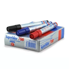 Водонепроницаемый Перманентный маркер пластиковый одноголовый маркер жирная ручка Чернила многоразового использования большая ручка для подписи черный красный синий цвет