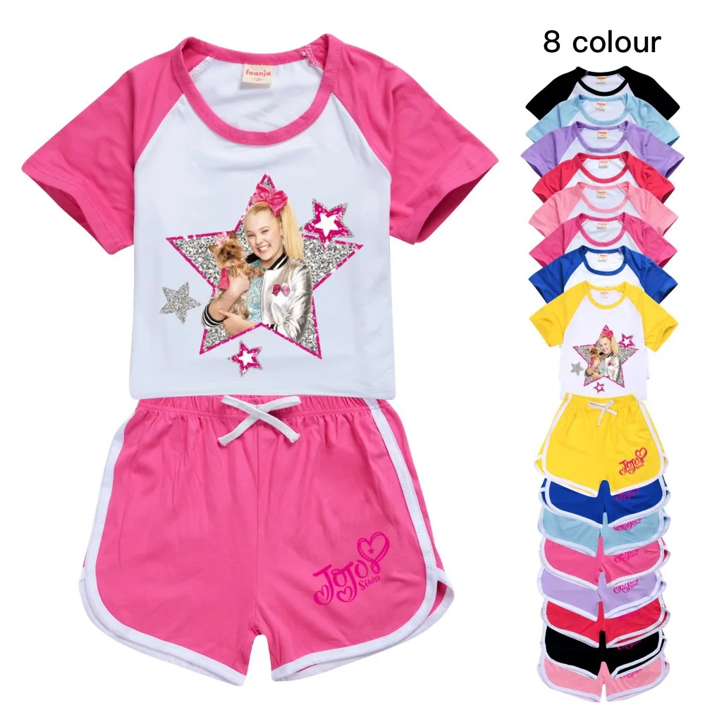 

New baby girl pajamas pajamas clothes children's clothing set kids pajamas girls jojo siwa princess home service set 2-16Y