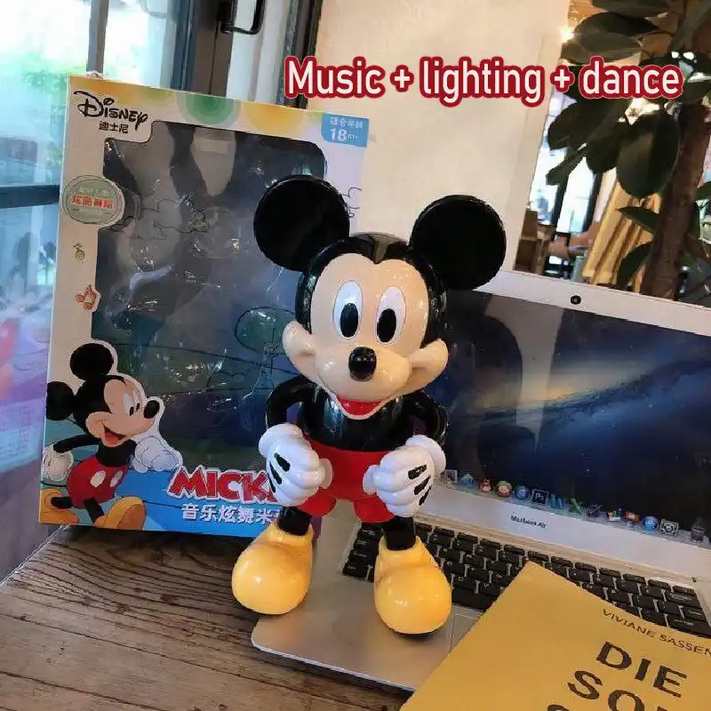 ディズニー漫画アニメ電気ミッキーダンス音楽人形インテリジェント照明パズル子供の早期教育ロボットdiyのおもちゃのギフト おもちゃ 電話 Aliexpress