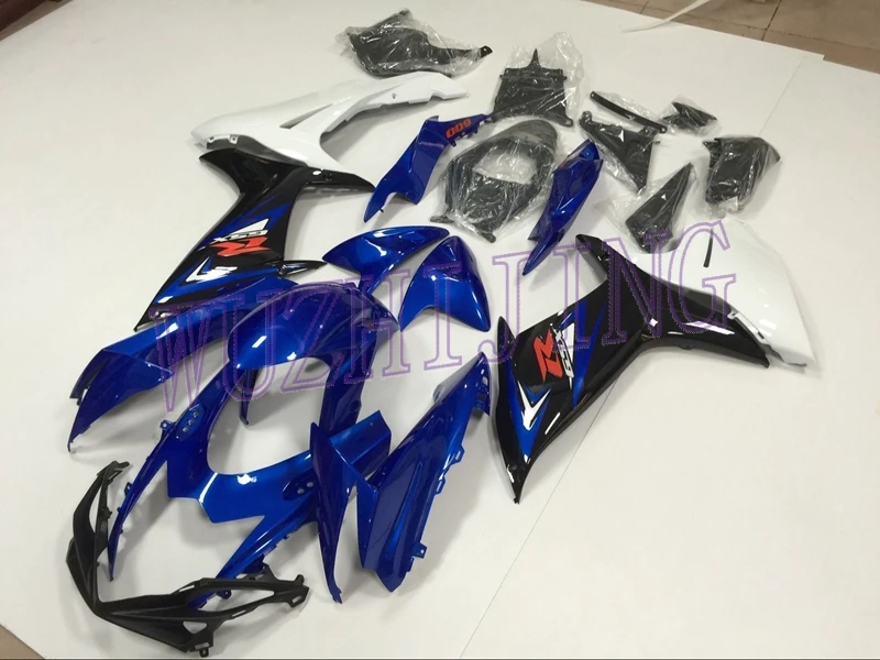 Тела Наборы GSXR600 обтекатель Наборы GSX R 750 11 12 синие черные белые Обтекатели GSX-R750 2011- K11
