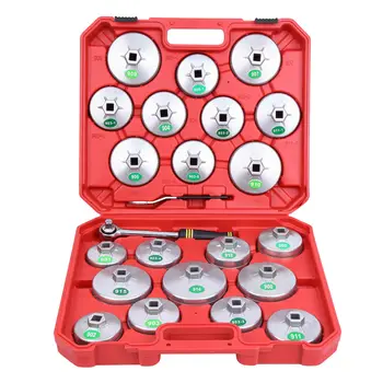

Samger 23Pcs Oil Filter Wrench Case Oil Filter Caps Change tool Set With Blue Case Vehicle Maintenance Filter Wrench Tool Cap
